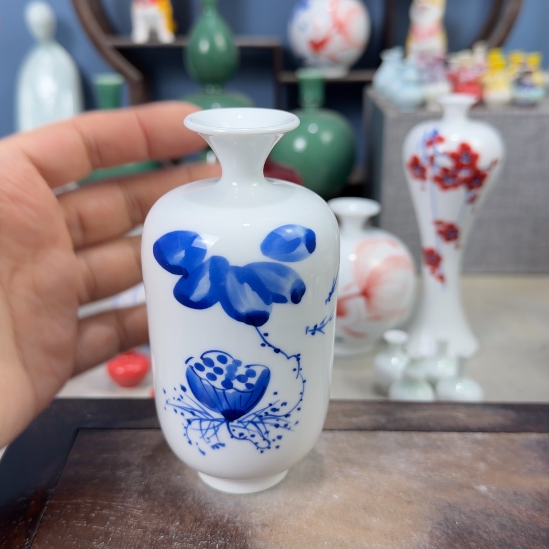 陶瓷手工小花器摆件