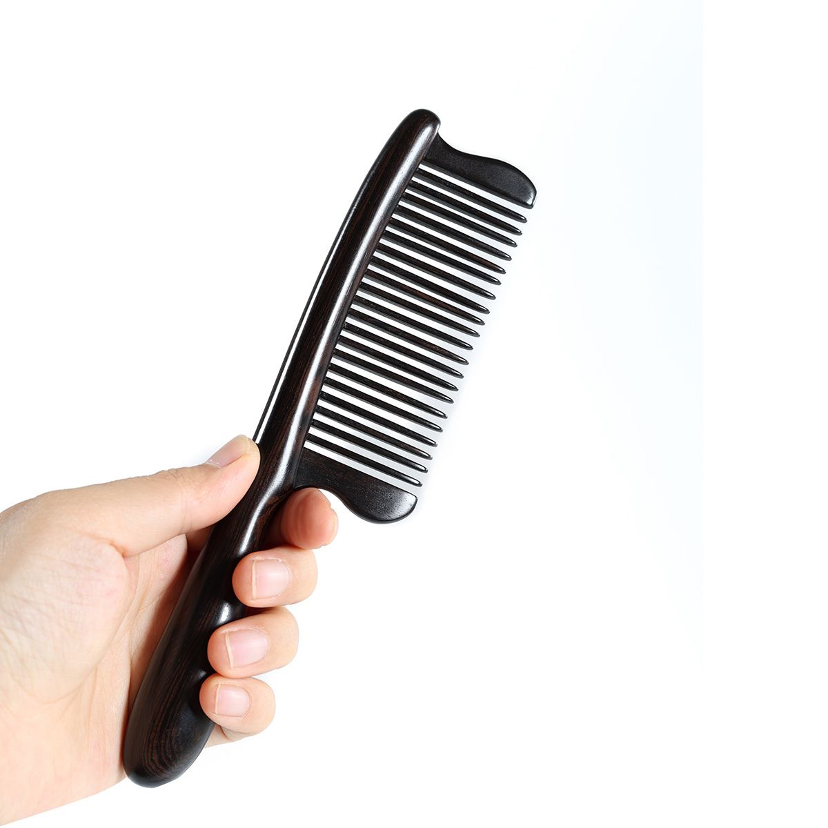 实木手工插齿木梳子不伤头皮防静电男女通用款