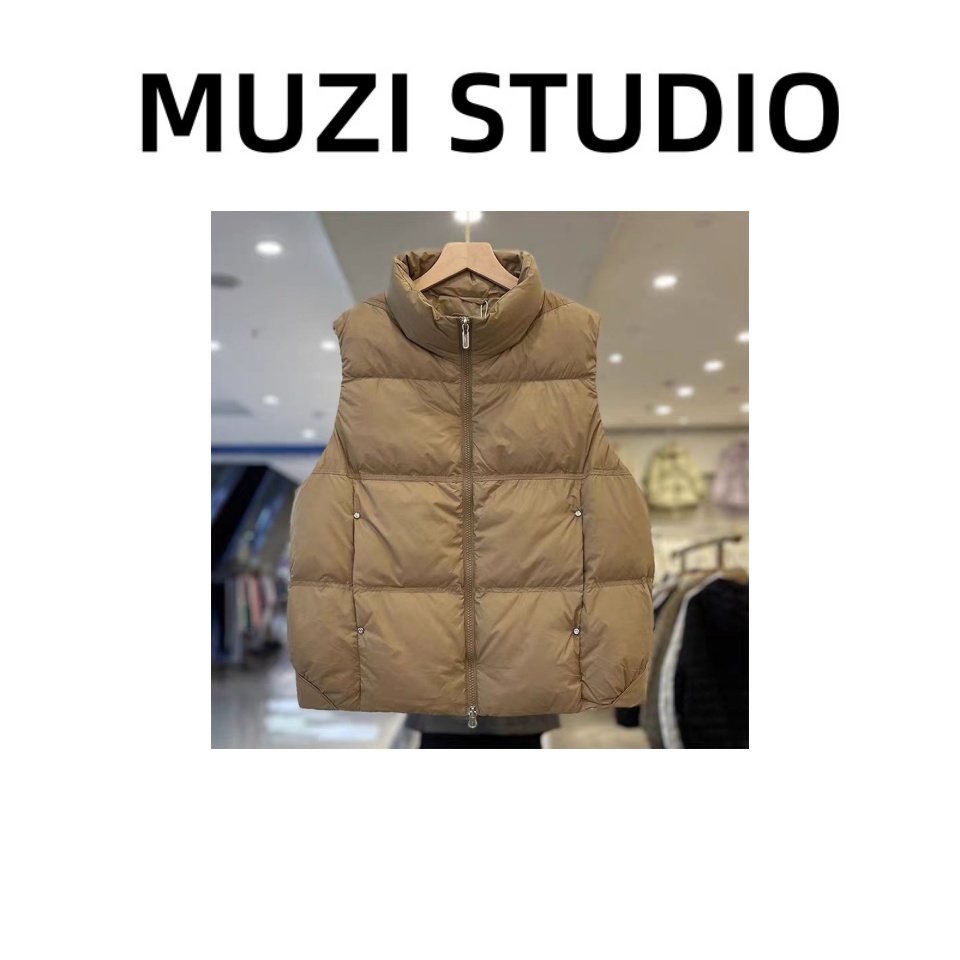 【沐子女装】A7-009深卡其色马甲