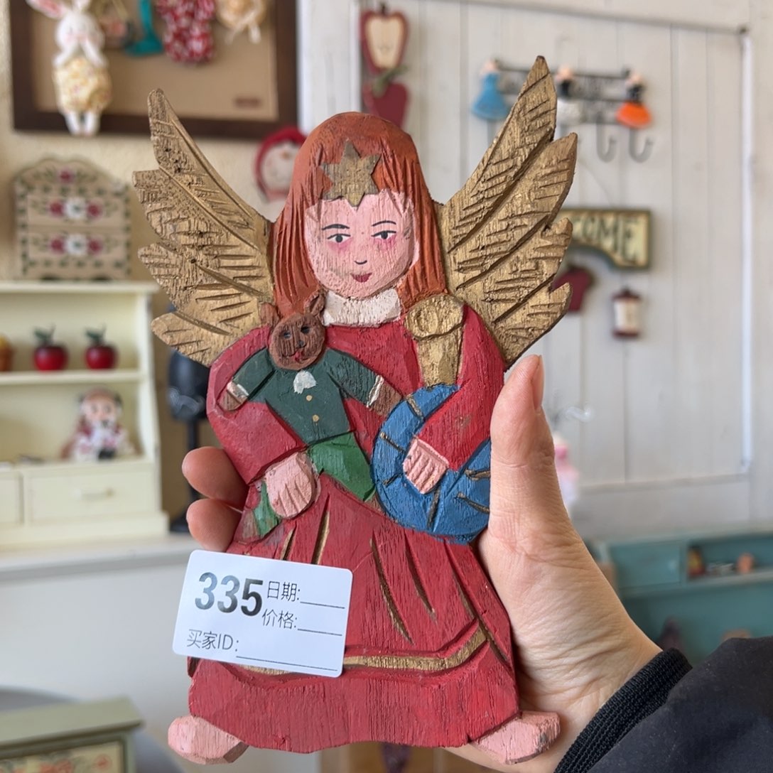 张***师木默认微瑕外贸样品挂件摆件木雕335