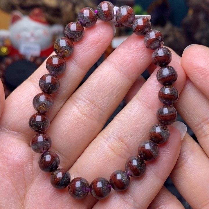 A030老矿极光金多多单圈7mm未镶嵌水晶清*