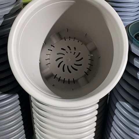 树脂四季9号无托灰白4个