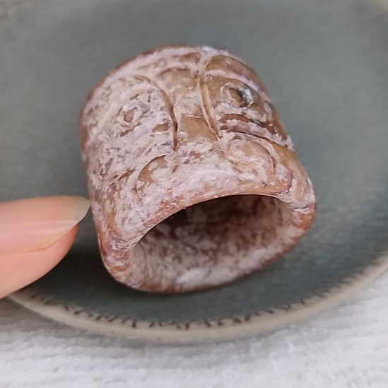 摆件开片瓷器瓷片摆件