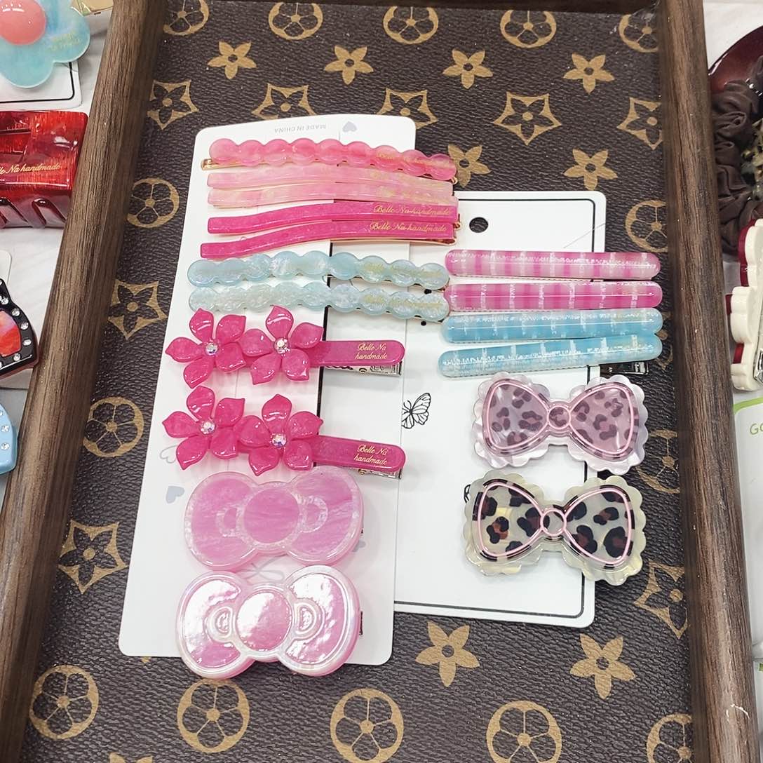 皮质非金属美丽109边夹