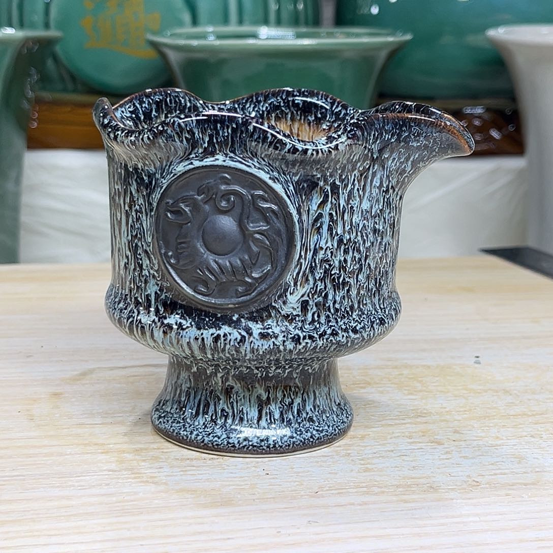 陶瓷绿植多肉微瑕花盆口径8.5*9.5