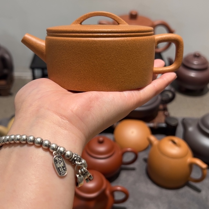 紫砂茶壶岚*宜兴黄龙山紫砂壶