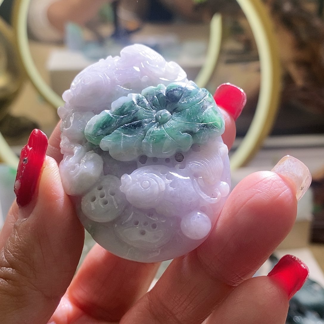 【闪购商品】翡翠颈饰未镶嵌鱼