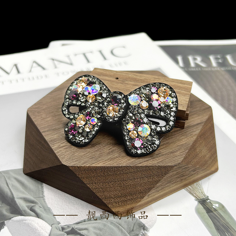 【LXX靓西西】8291 BB夹6厘米轻奢时尚大蝴蝶结气质碎发夹
