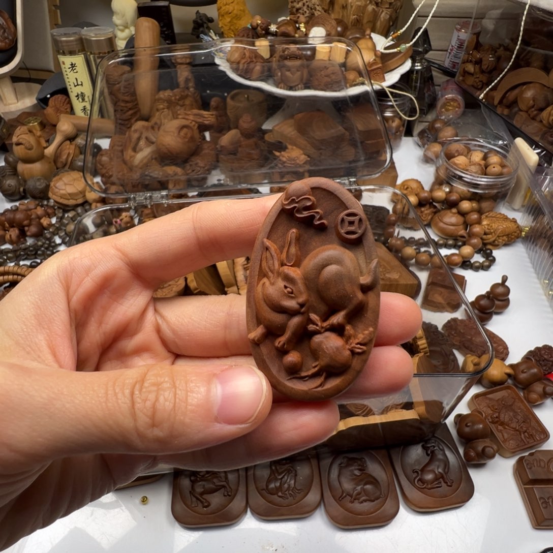 檀香木生肖兔老山檀