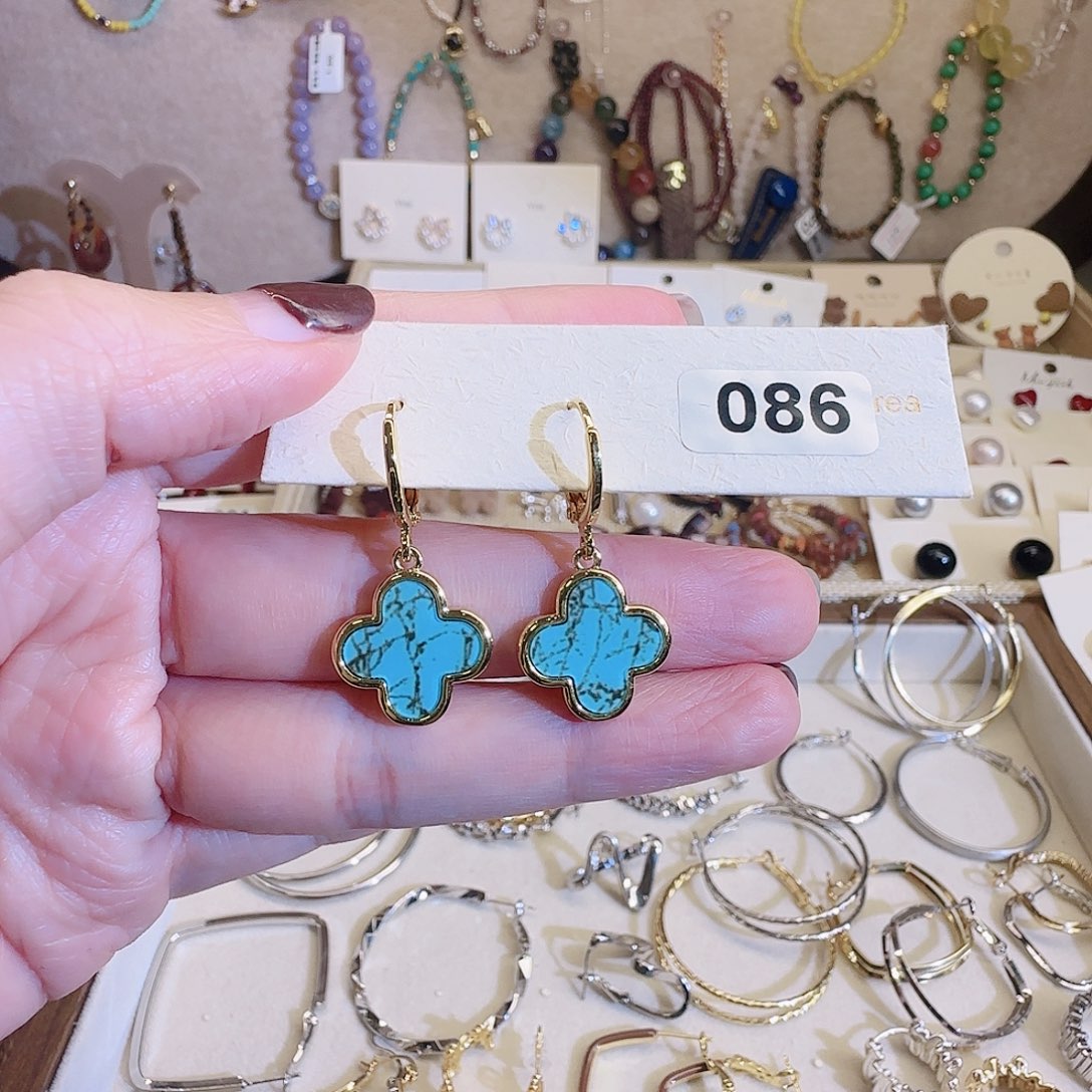 仿珍珠铜合金925银耳钉