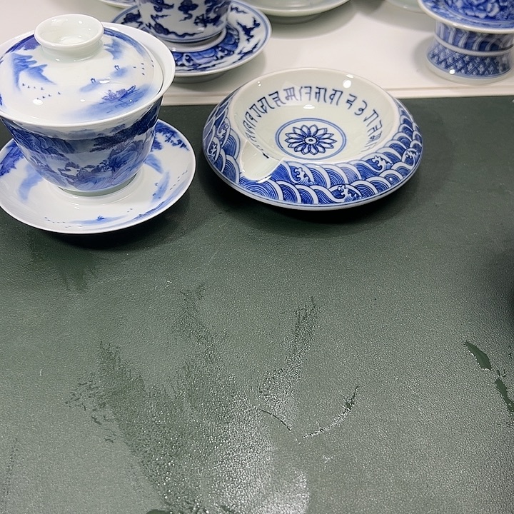 R***罗微瑕柴窑工笔山水大三才