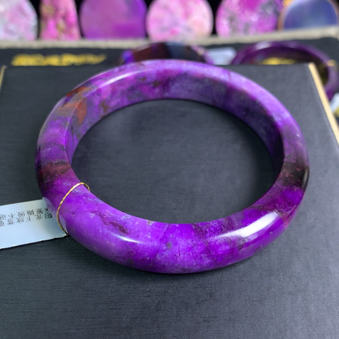 未镶嵌苏纪石（舒俱来）紫樱花手镯62+