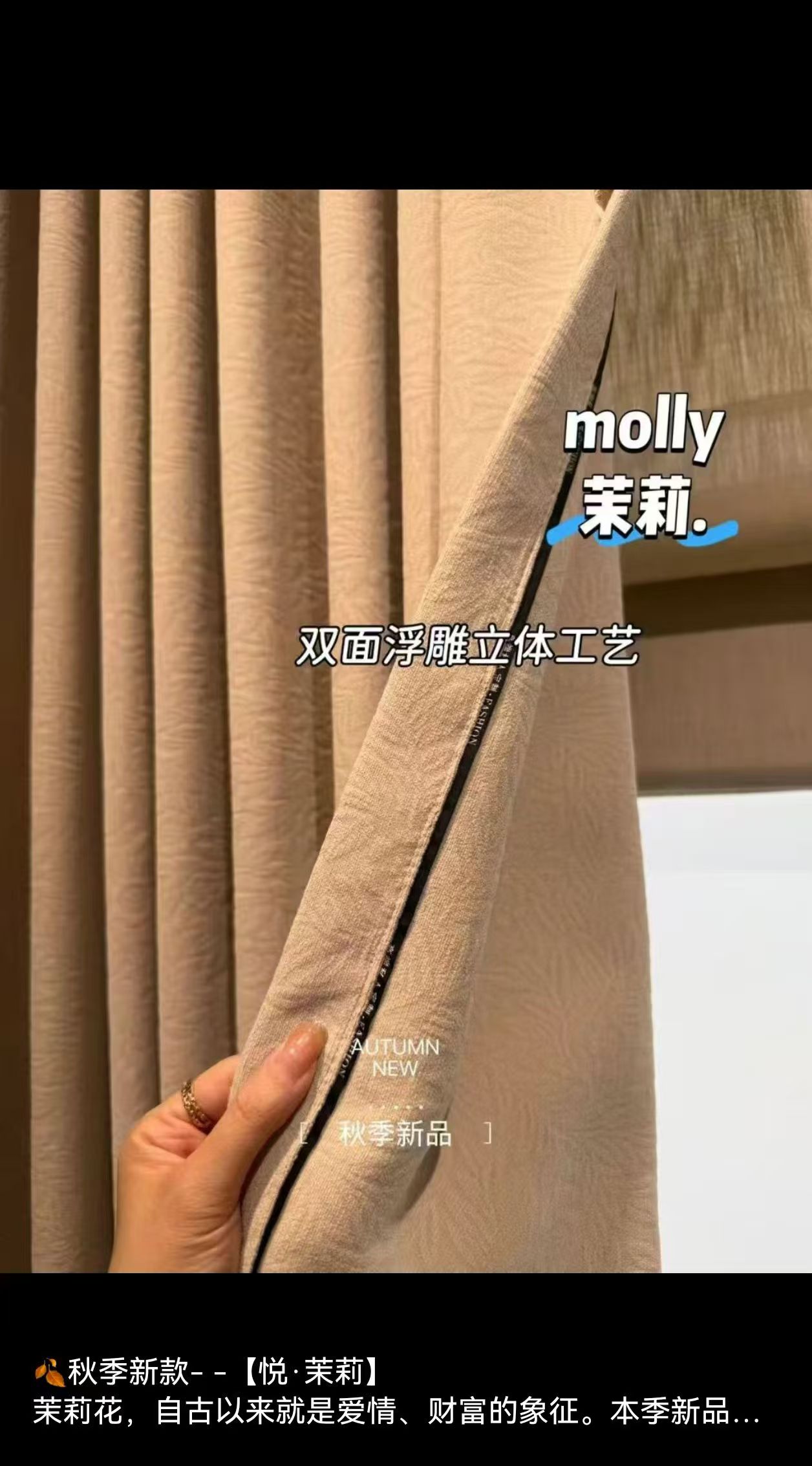 3D 双面立体提花雪尼尔窗帘面料