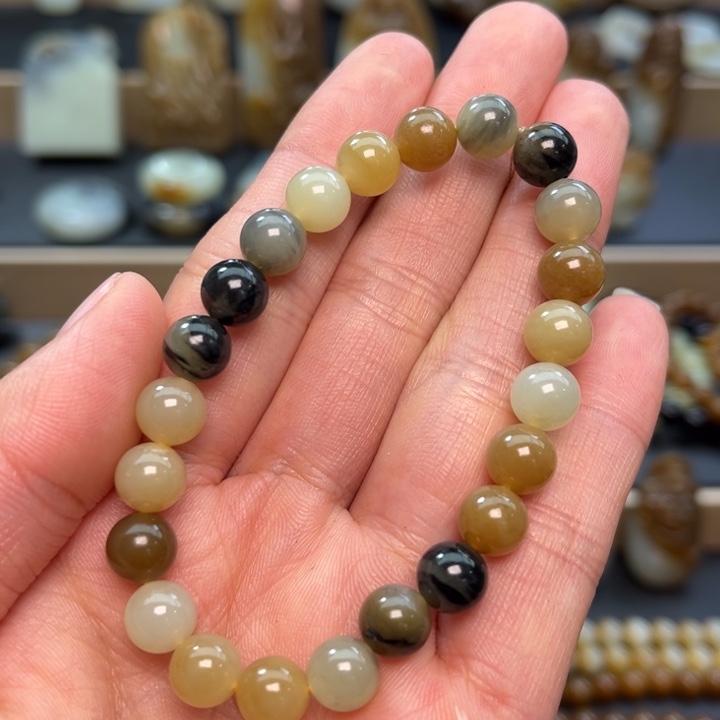 和田玉（糖玉）手链未镶嵌