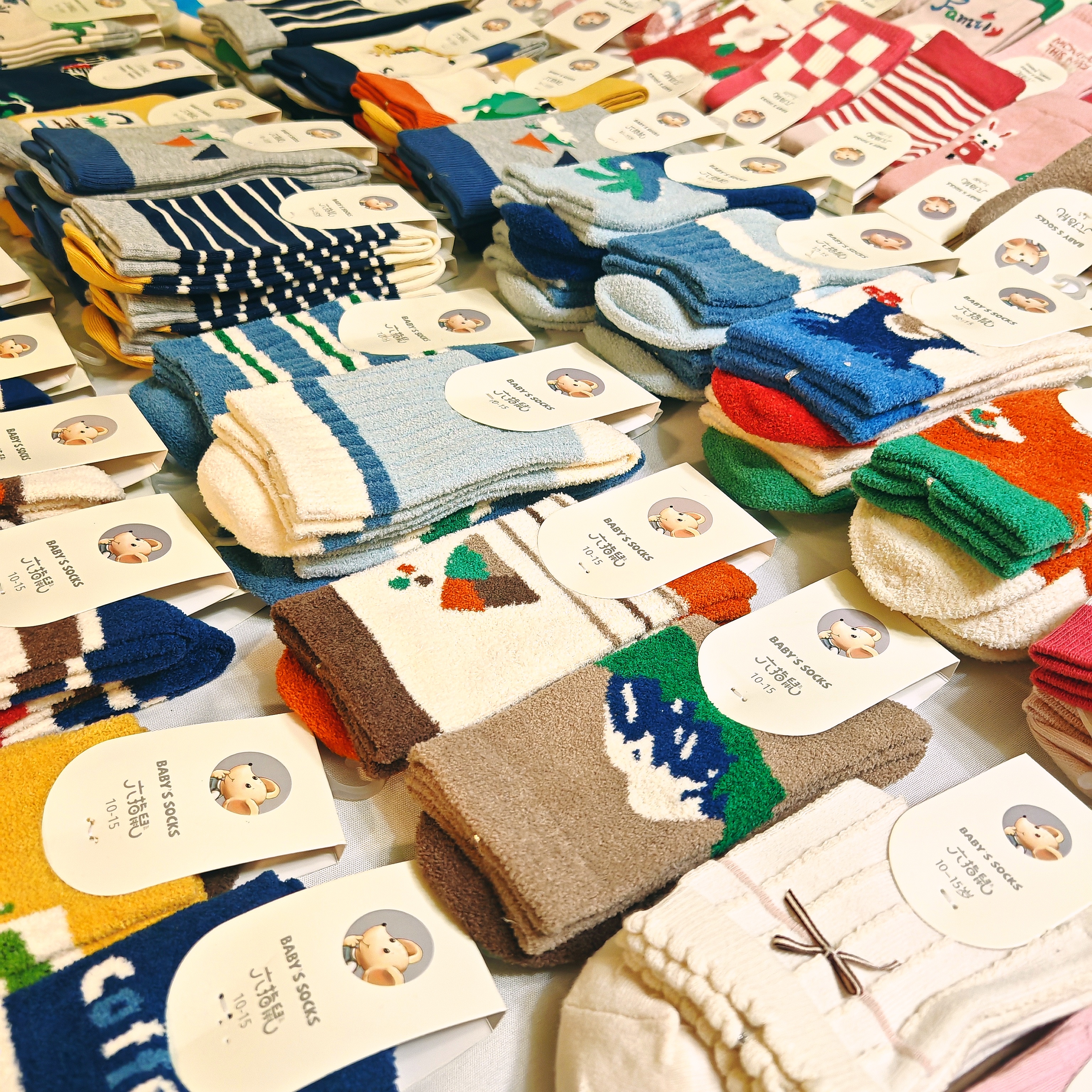 六指鼠童袜秋冬季厚棉珊瑚绒混搭链接