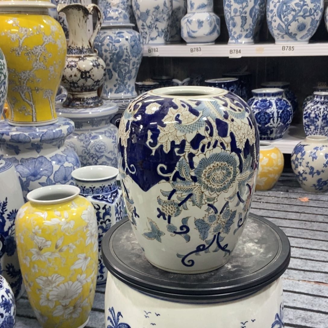 摆件微瑕手绘釉下彩