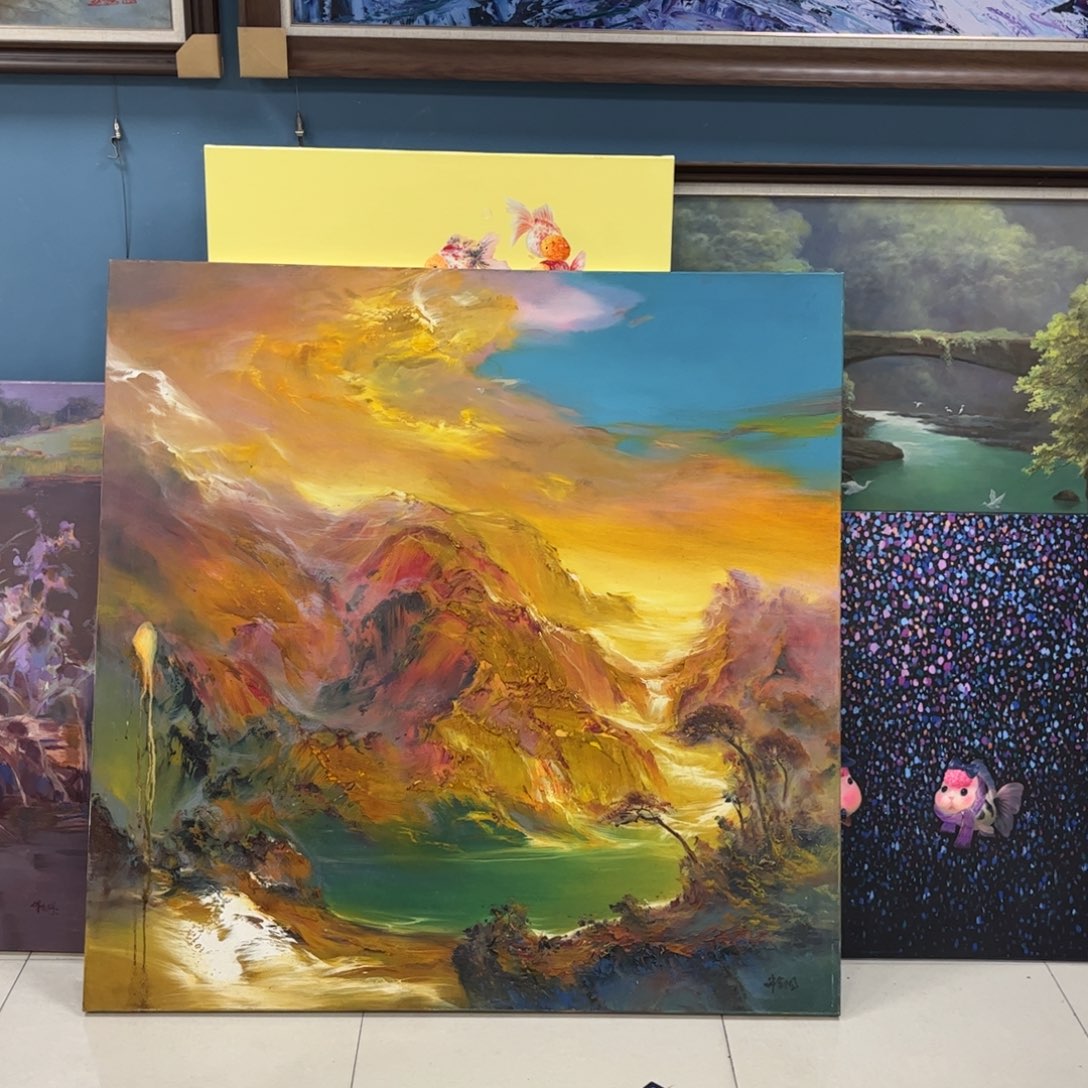 用***8手工手绘精品油画1.2+1.2