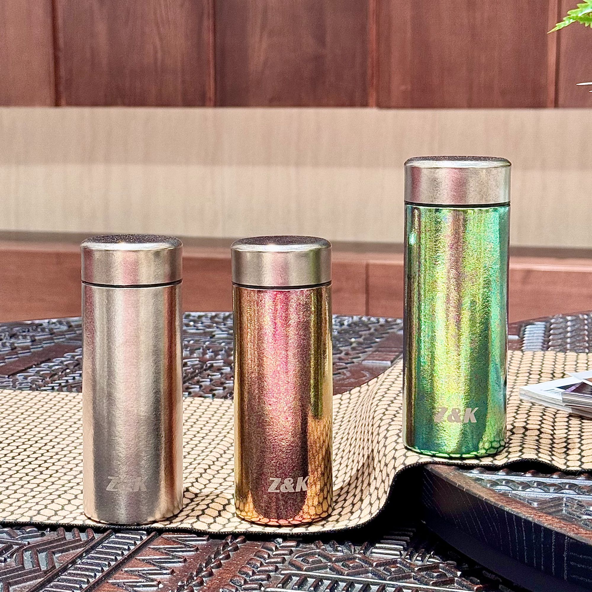 【晶晶补贴】香港Z&K品牌纯钛口袋杯抑菌保鲜300ML小巧保温杯T054