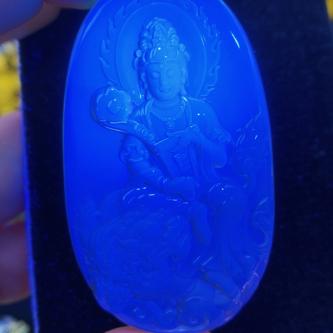 【闪购商品】蓝珀颈饰未镶嵌蓝珀雕刻件