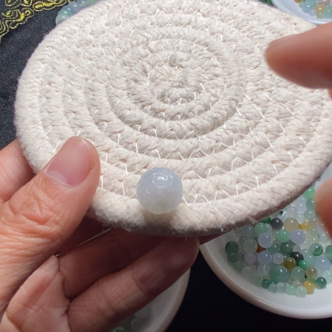 翡翠散珠天然翡翠A货散珠