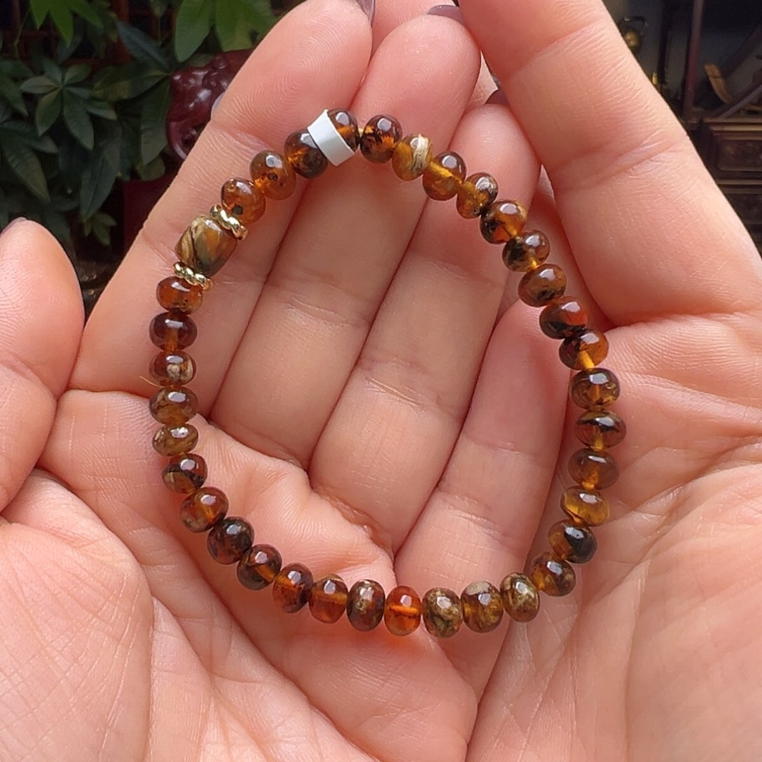 琥珀未镶嵌裸石抚顺琥珀10469六