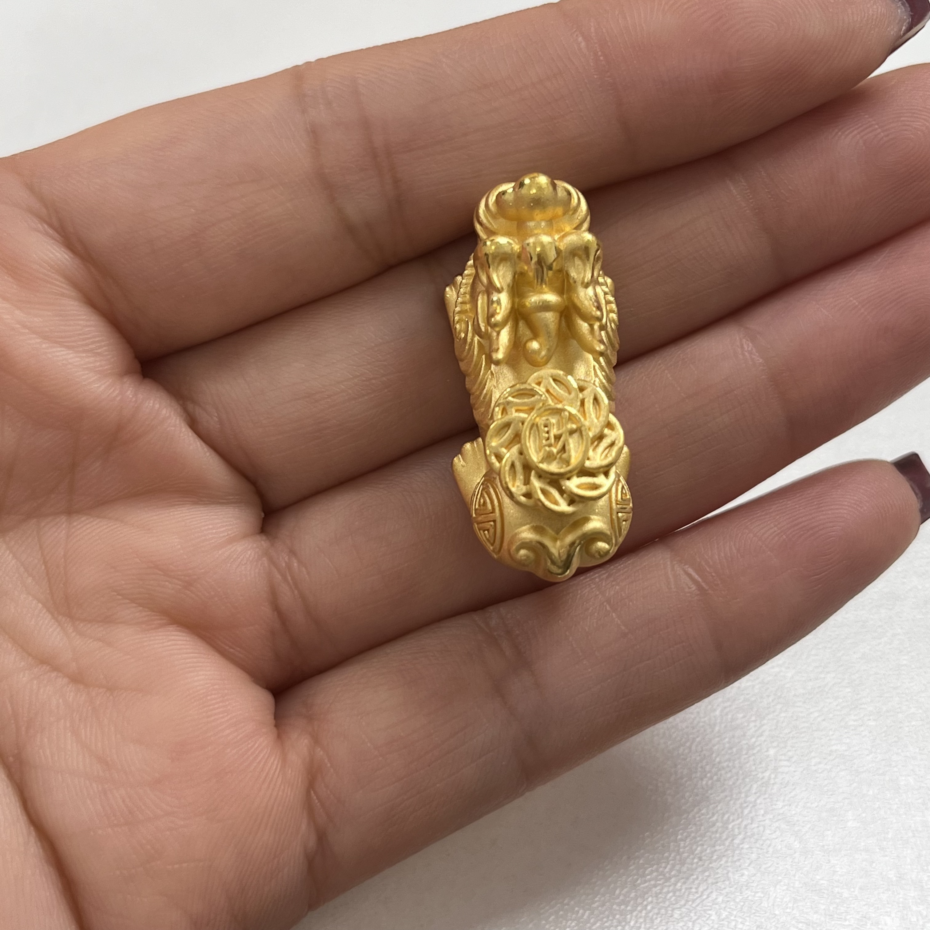 足金八方来财貔貅手串