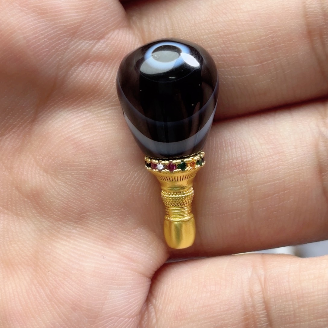 玛瑙/玉髓文玩配饰未镶嵌13mm…..