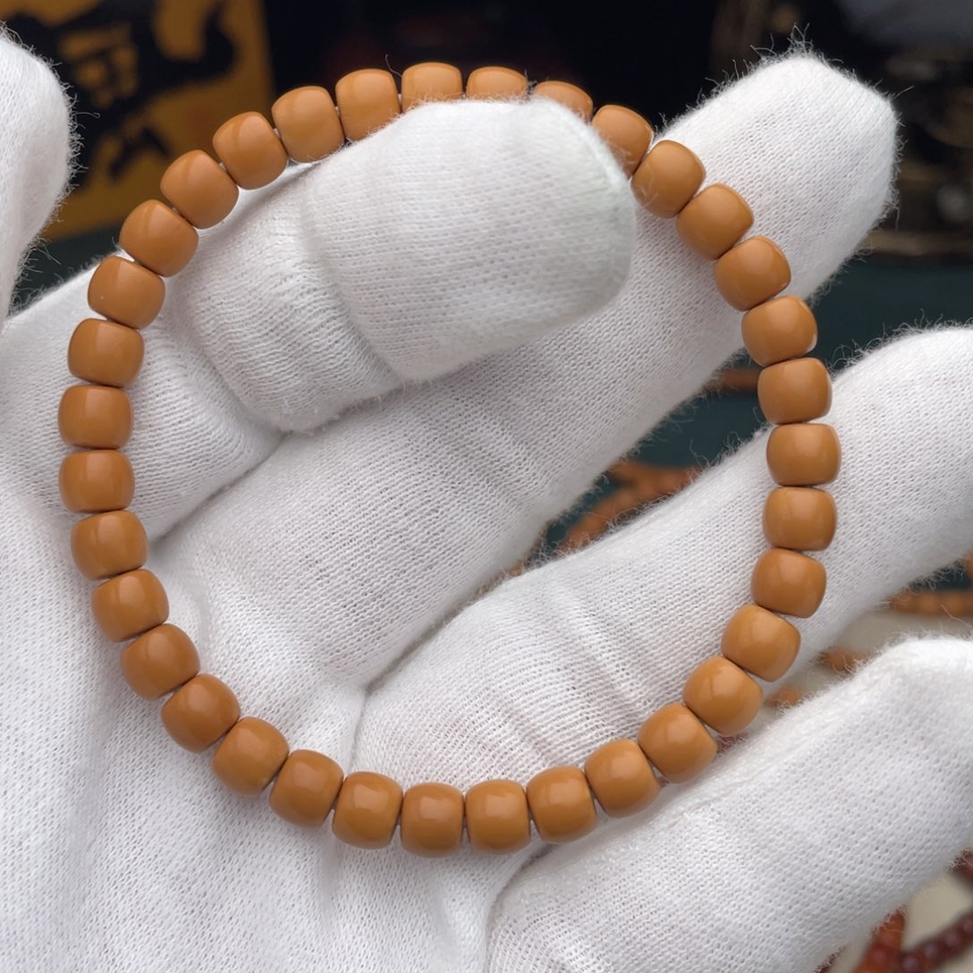 橄榄核手串老挝核核尖手串6.5