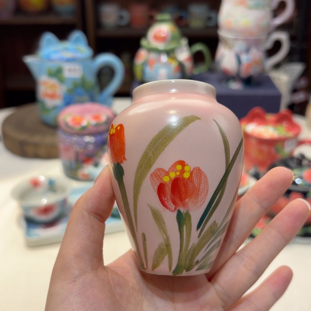 景德镇手绘高温釉下彩陶瓷茶具