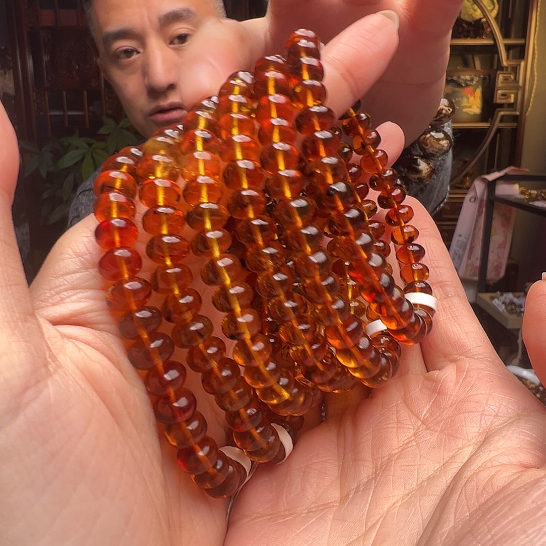 琥珀未镶嵌裸石抚顺琥珀10507八多样性发其一