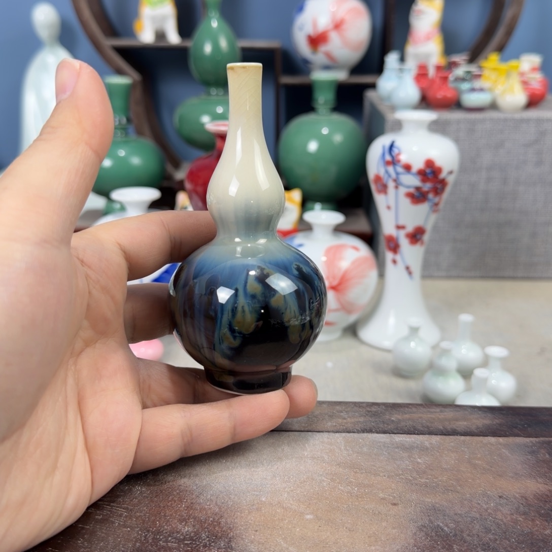 陶瓷手工小花器摆件