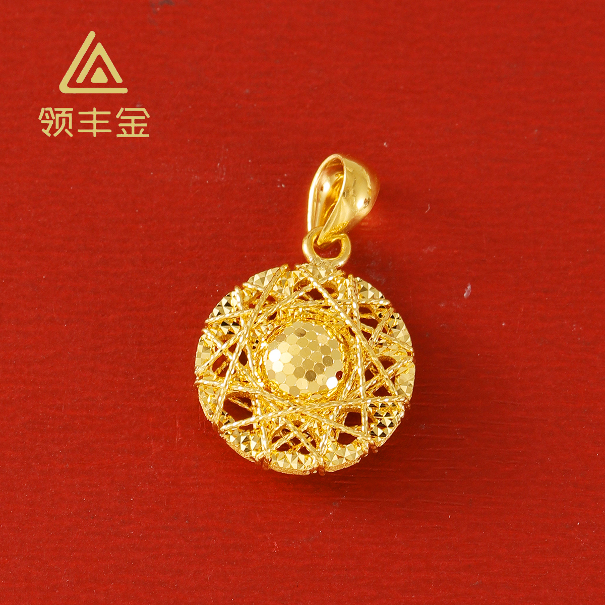 领丰金 5G黄金绕线鸽子蛋吊坠 黄金按克卖THD003 原料金条#TH
