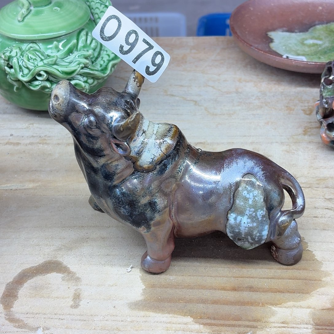 陶园柴烧，精品高货0979瑕脱皮