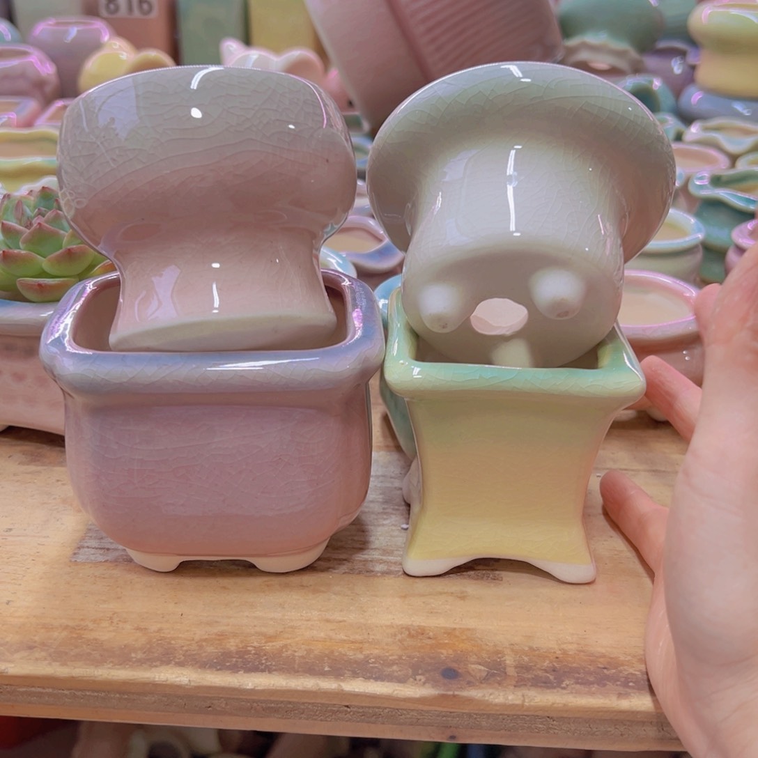 陶瓷花盆当场满12包邮