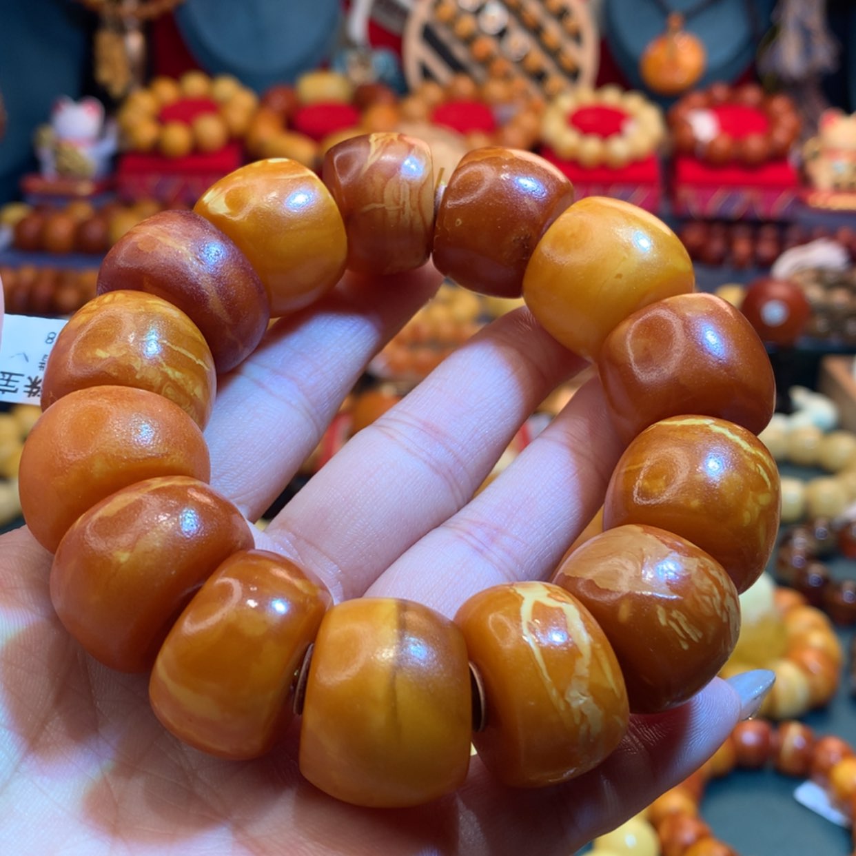 【闪购商品】蜜蜡手串未镶嵌P***y蜜蜡手串