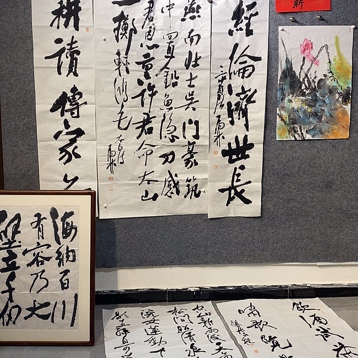 张***凡书法虎林中堂一幅作品