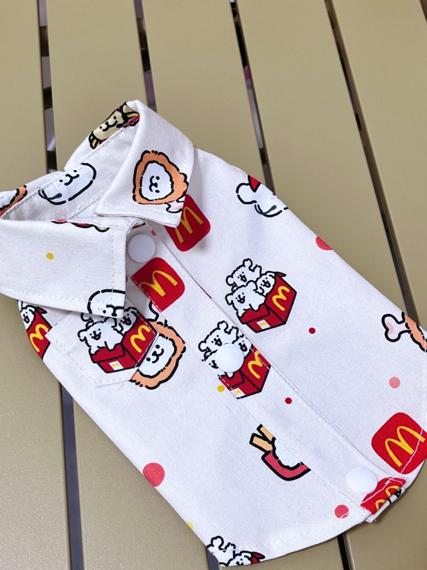 【麦当小狗】No退换，手工制作八安帆布宠物衬衣外套