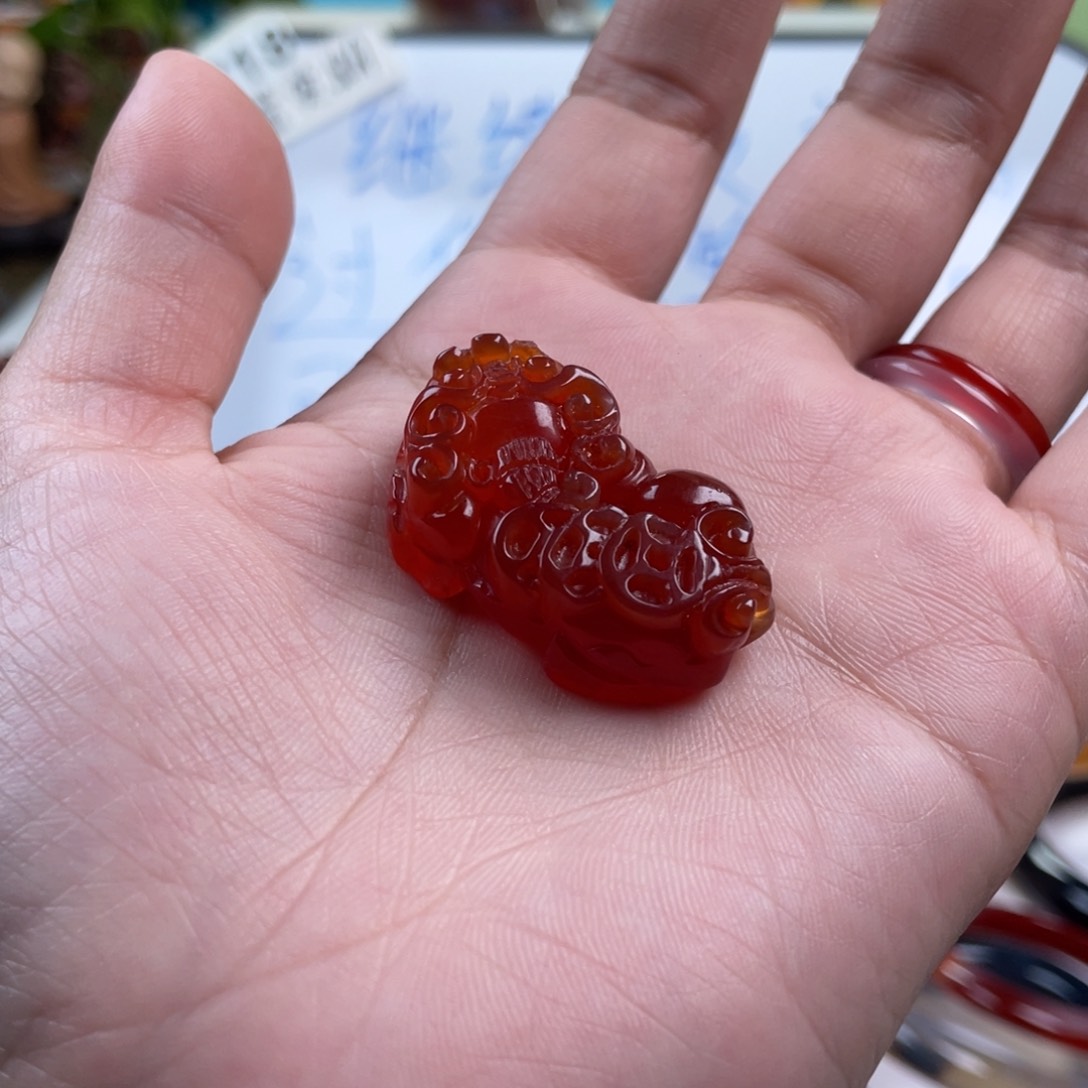 玛瑙/玉髓手链未镶嵌咖****奶