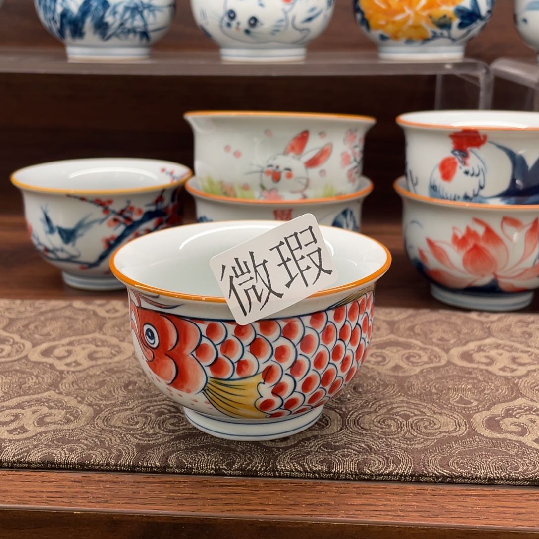 有瑕釉下彩纯手绘