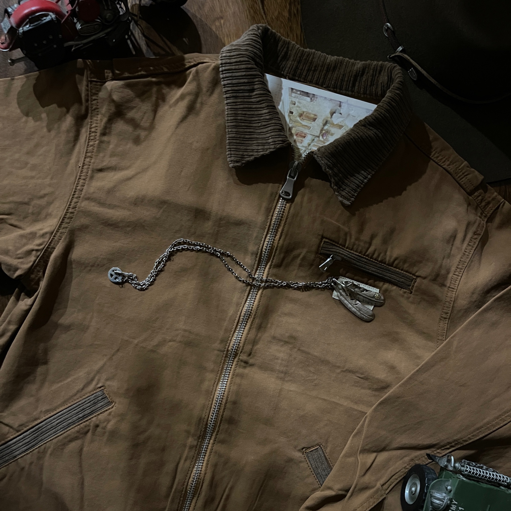 男士复古工装夹克