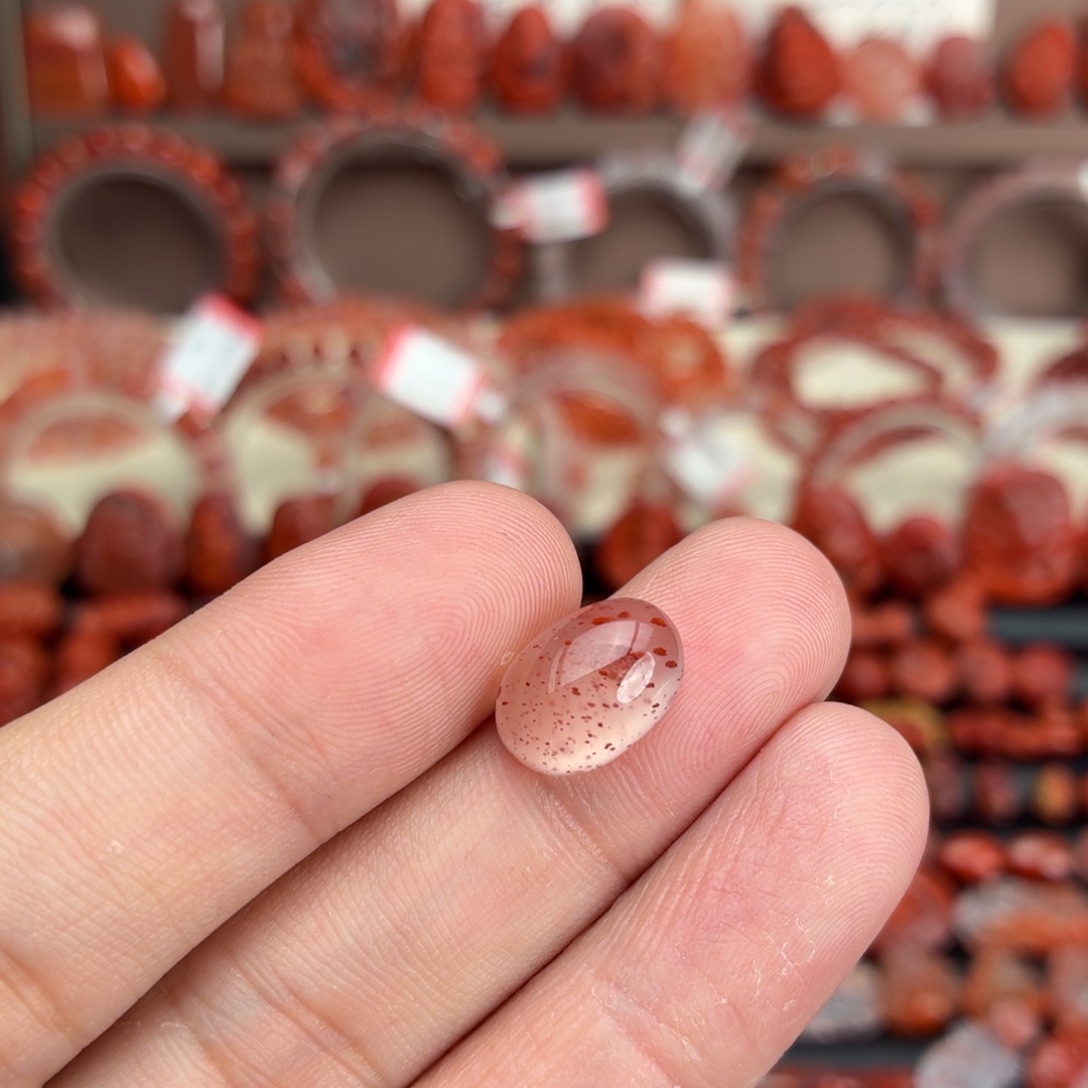 '***ฅ南红玛瑙未镶嵌颈饰蛋面