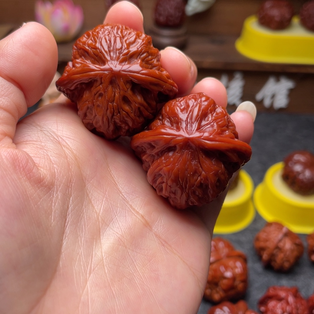 吊坠文玩核桃文玩核桃 手把件 磨盘 39