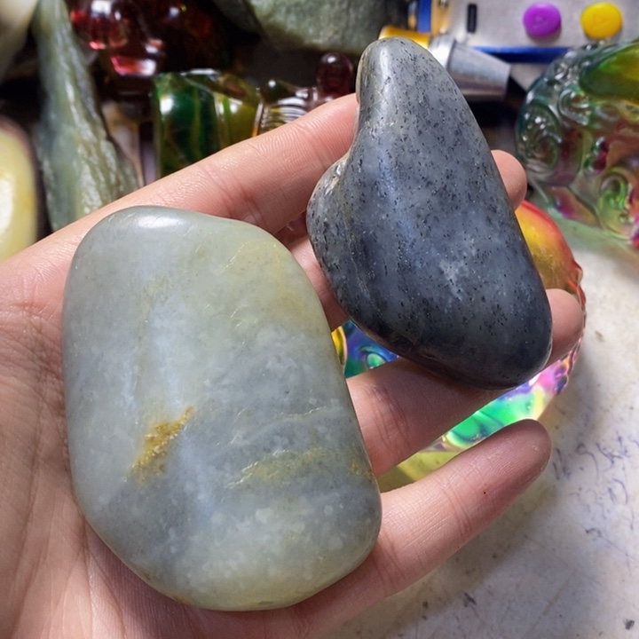 透闪石质玉珠宝半成品未镶嵌丁***金