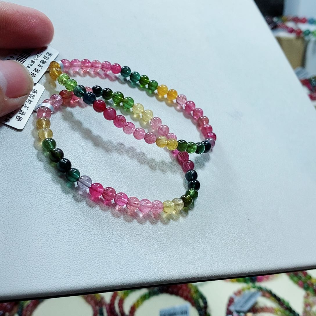 碧玺手链未镶嵌多样性发一条