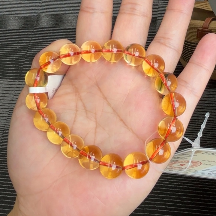 未镶嵌手链水晶暴力黄11.8