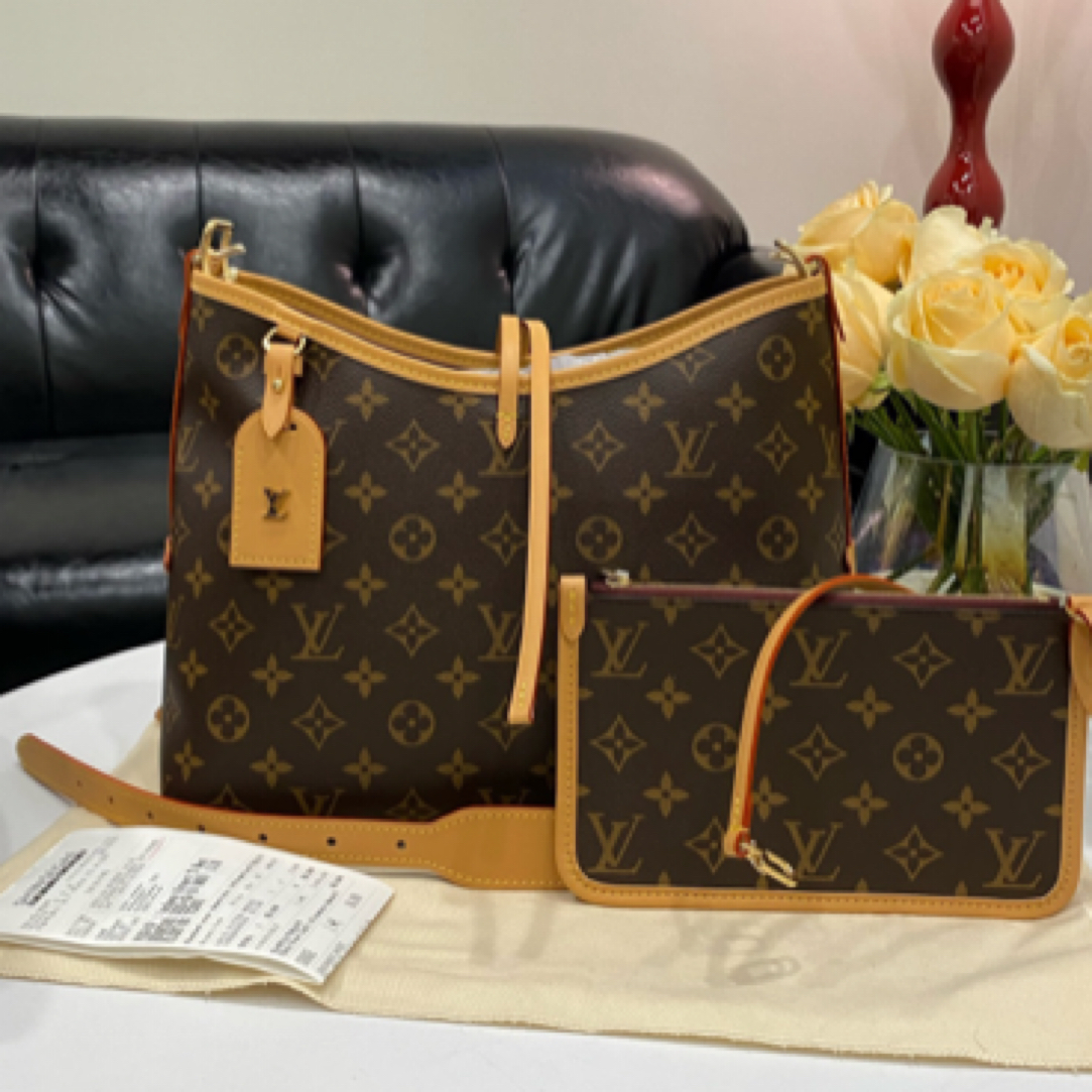 全新未使用 LouisVuitton/路易威登 Carryall小号老花/本月票