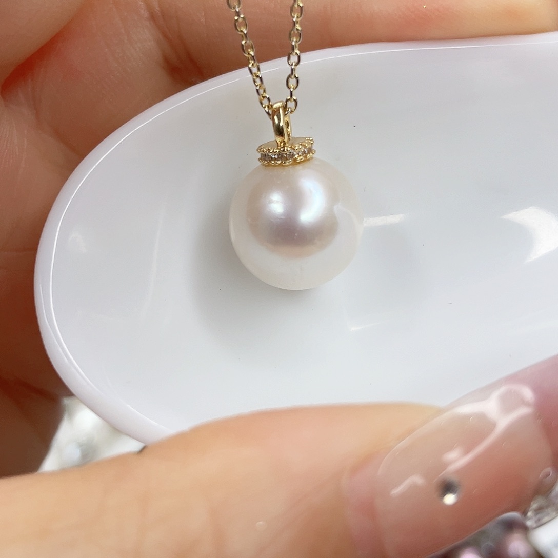 淡水珍珠未镶嵌吊坠(赠链)