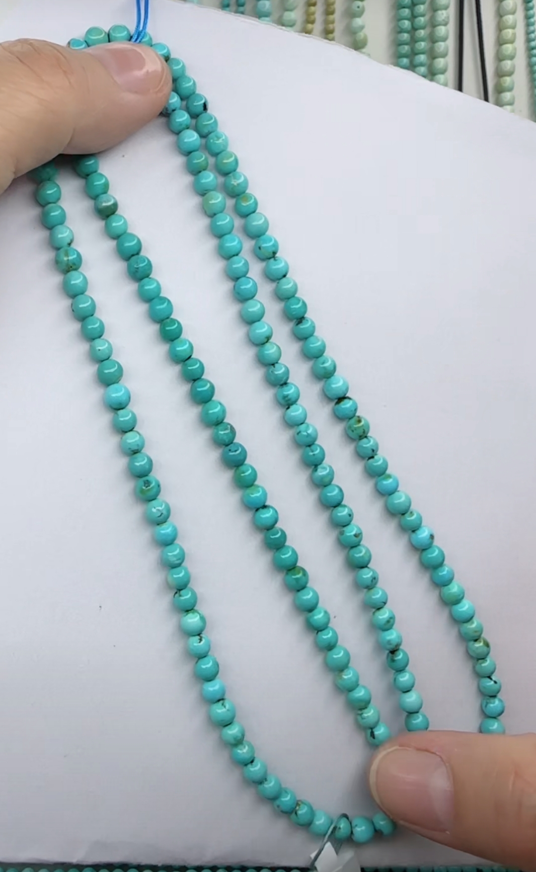 天然原矿绿松石卡