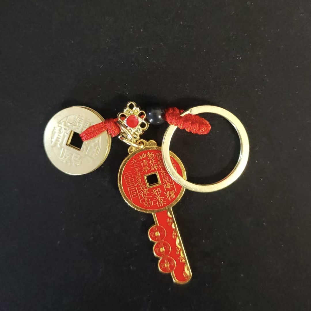 非金属树脂婚庆饰品 红色小钥匙钥匙扣