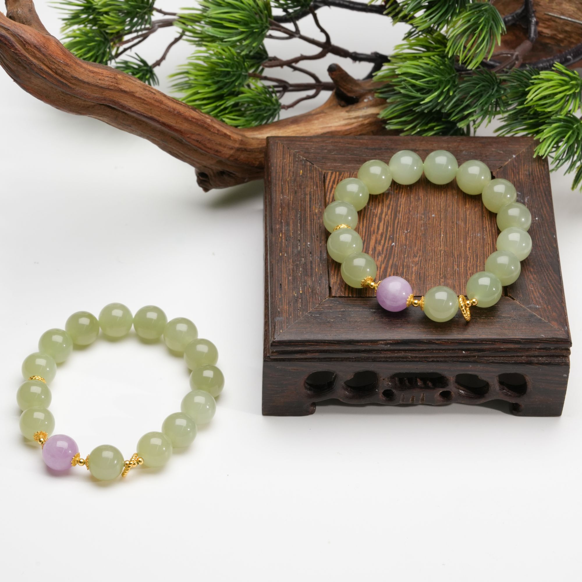 【小北好物】和田玉DIY手串约11.5mm+【多样性发一件】QH10X1024